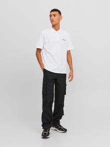 Jack & Jones Logo Hemdkragen T-shirt -White - 12238848