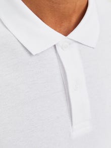 Jack & Jones Logotipas Košelio apykaklė Marškinėliai -White - 12238848