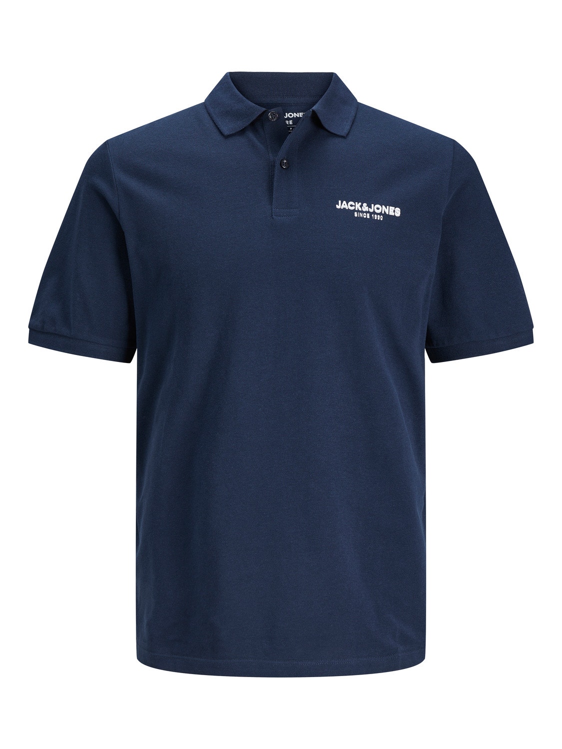 Jack & Jones Logo Overhemd kraag T-shirt -Navy Blazer - 12238848