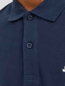 Jack & Jones Logotipas Košelio apykaklė Marškinėliai -Navy Blazer - 12238848