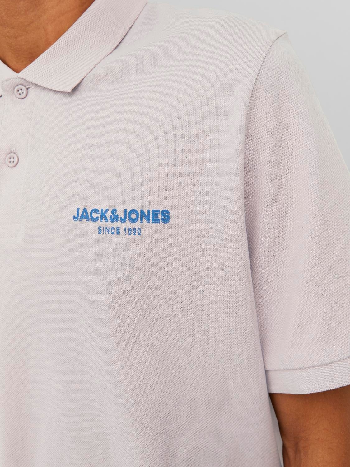 Jack & Jones Logó Inggallér Trikó -Violet Ice - 12238848