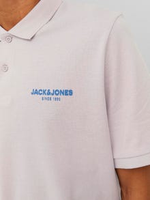 Jack & Jones Logo Overhemd kraag T-shirt -Violet Ice - 12238848