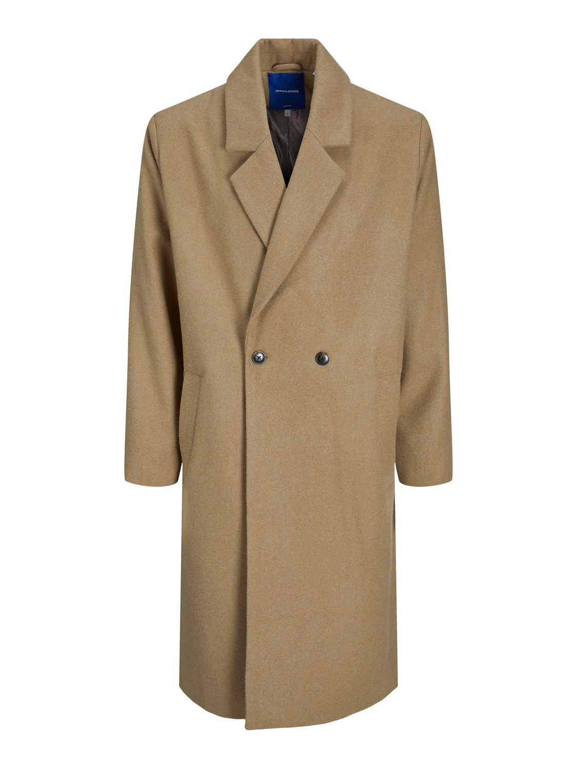 Coat Light Brown Jack Jones contacter-ma-mairie-ville-de-clamecy