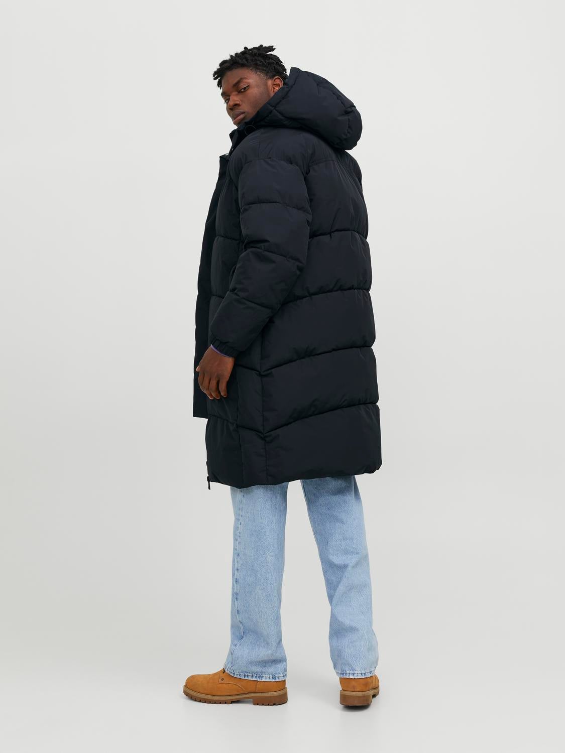 Mens puffer clearance coat with fur