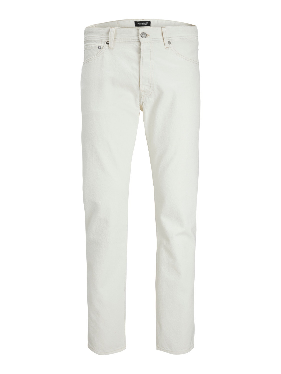 Jack & Jones JJICHRIS JJORIGINAL AA 724 Jeansy o Krój relaxed -Ecru - 12238976