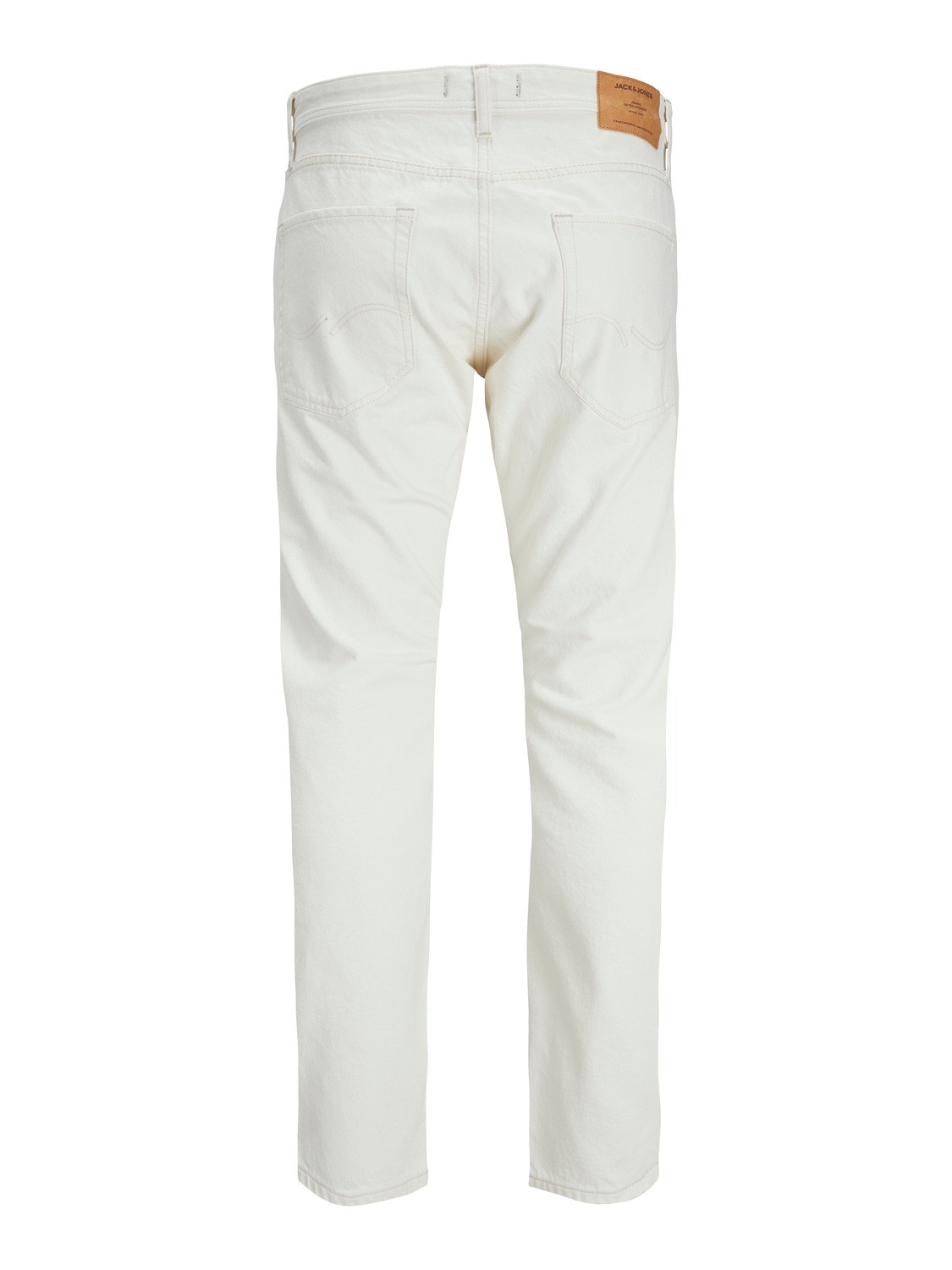 Jack & Jones JJICHRIS JJORIGINAL AA 724 Jeansy o Krój relaxed -Ecru - 12238976