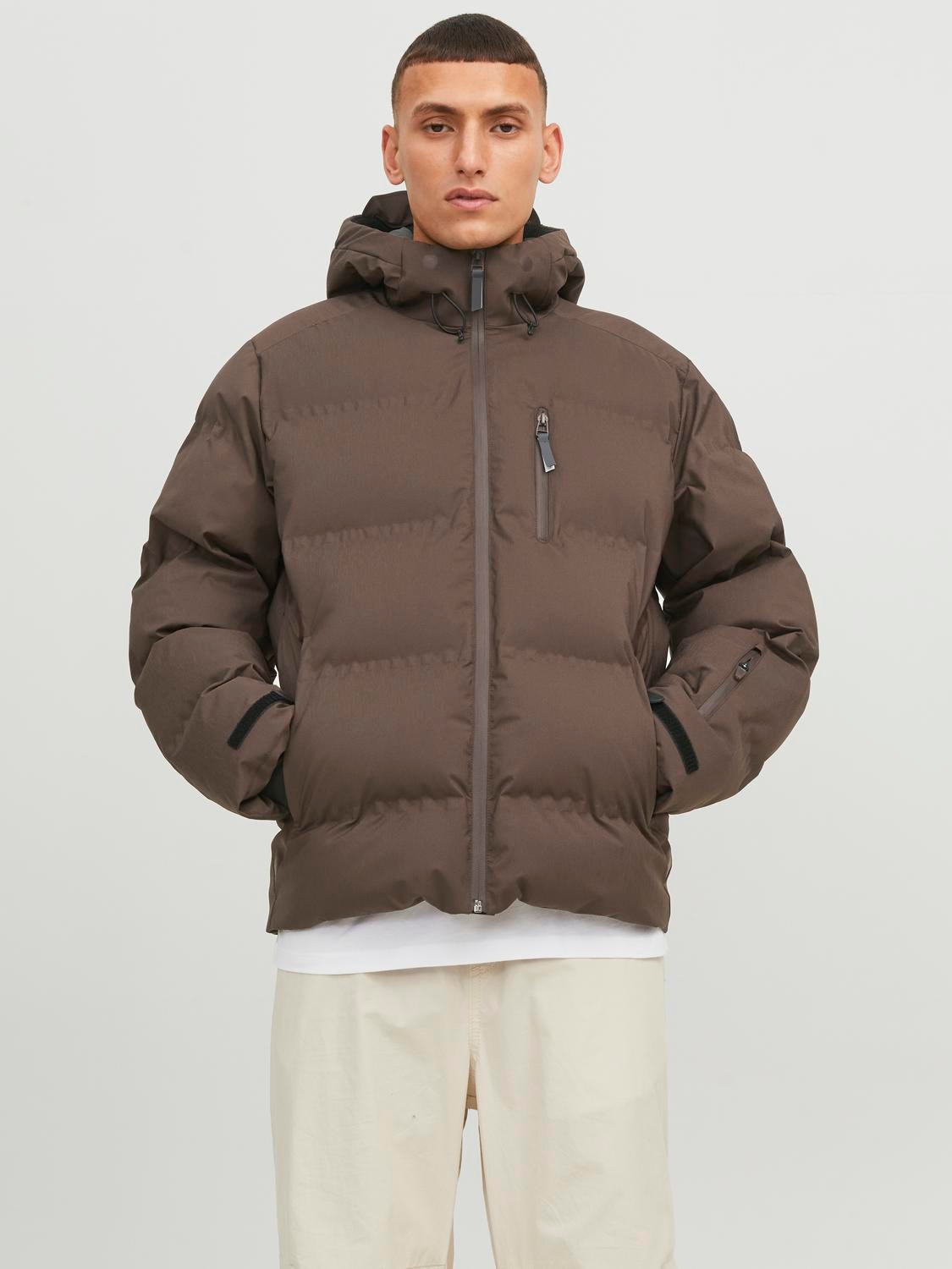 Jack & Jones Péřová bunda -Seal Brown - 12238998