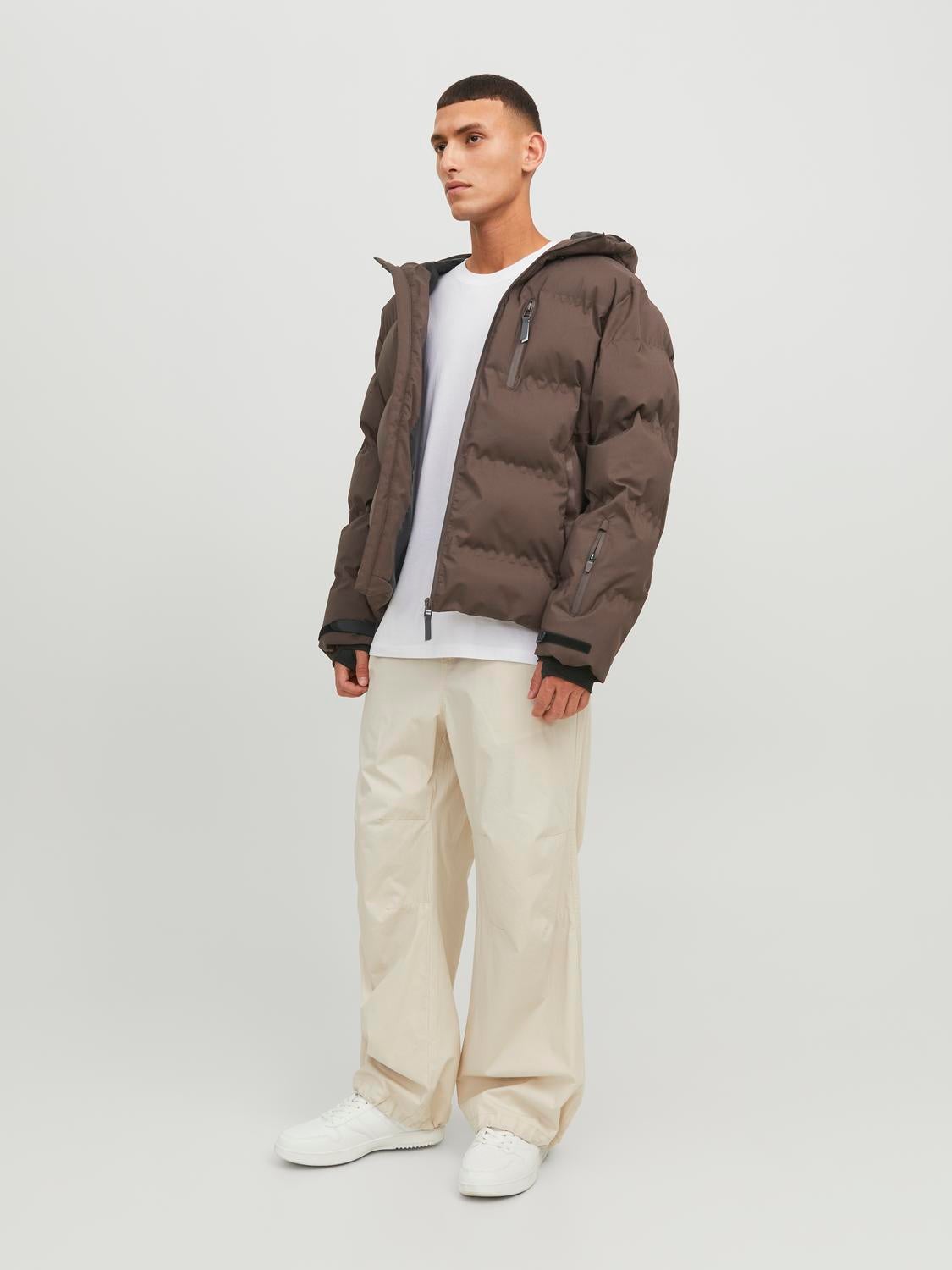 Puffer jacket Dark Brown Jack Jones