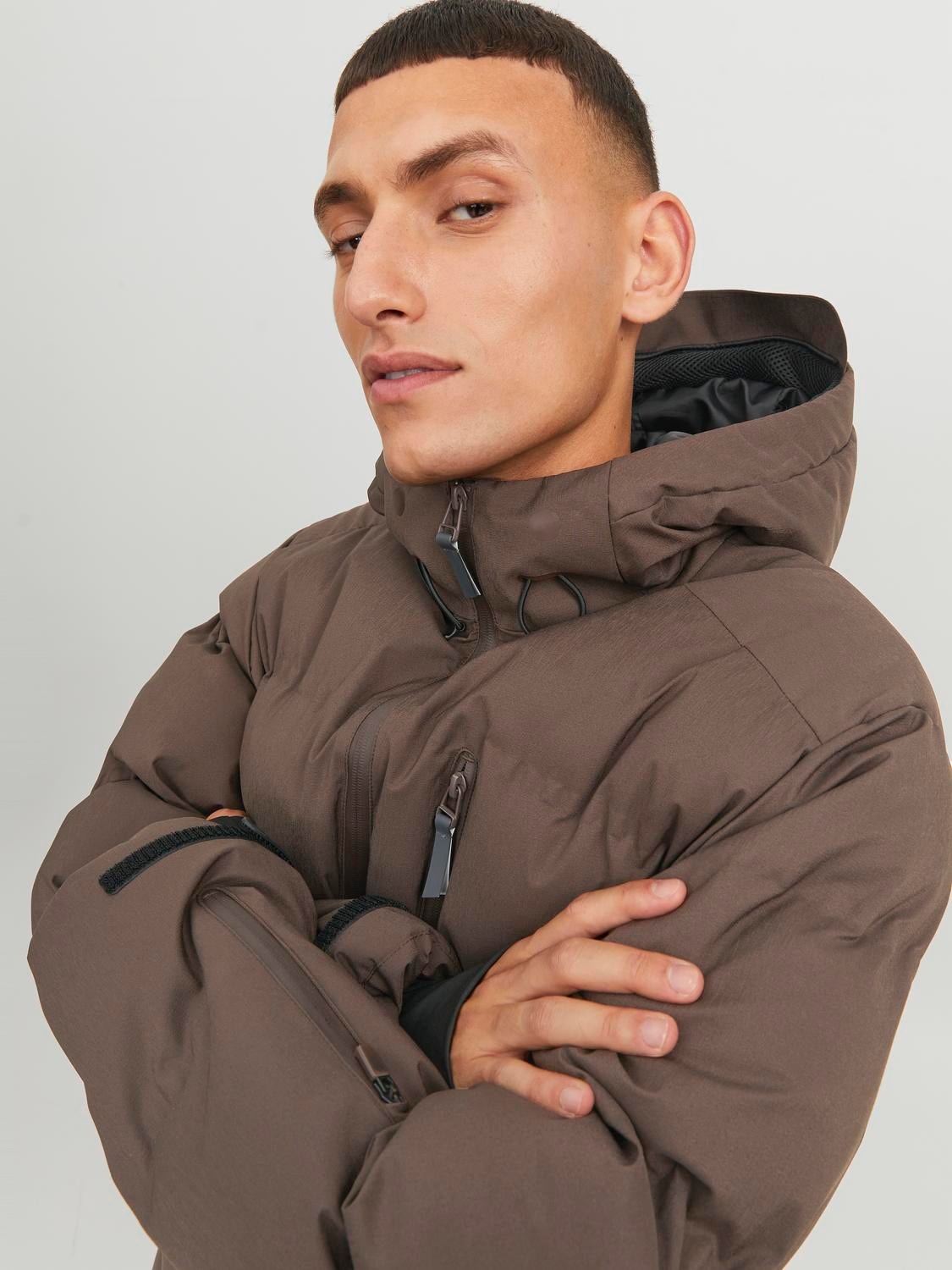 Jack & Jones Péřová bunda -Seal Brown - 12238998