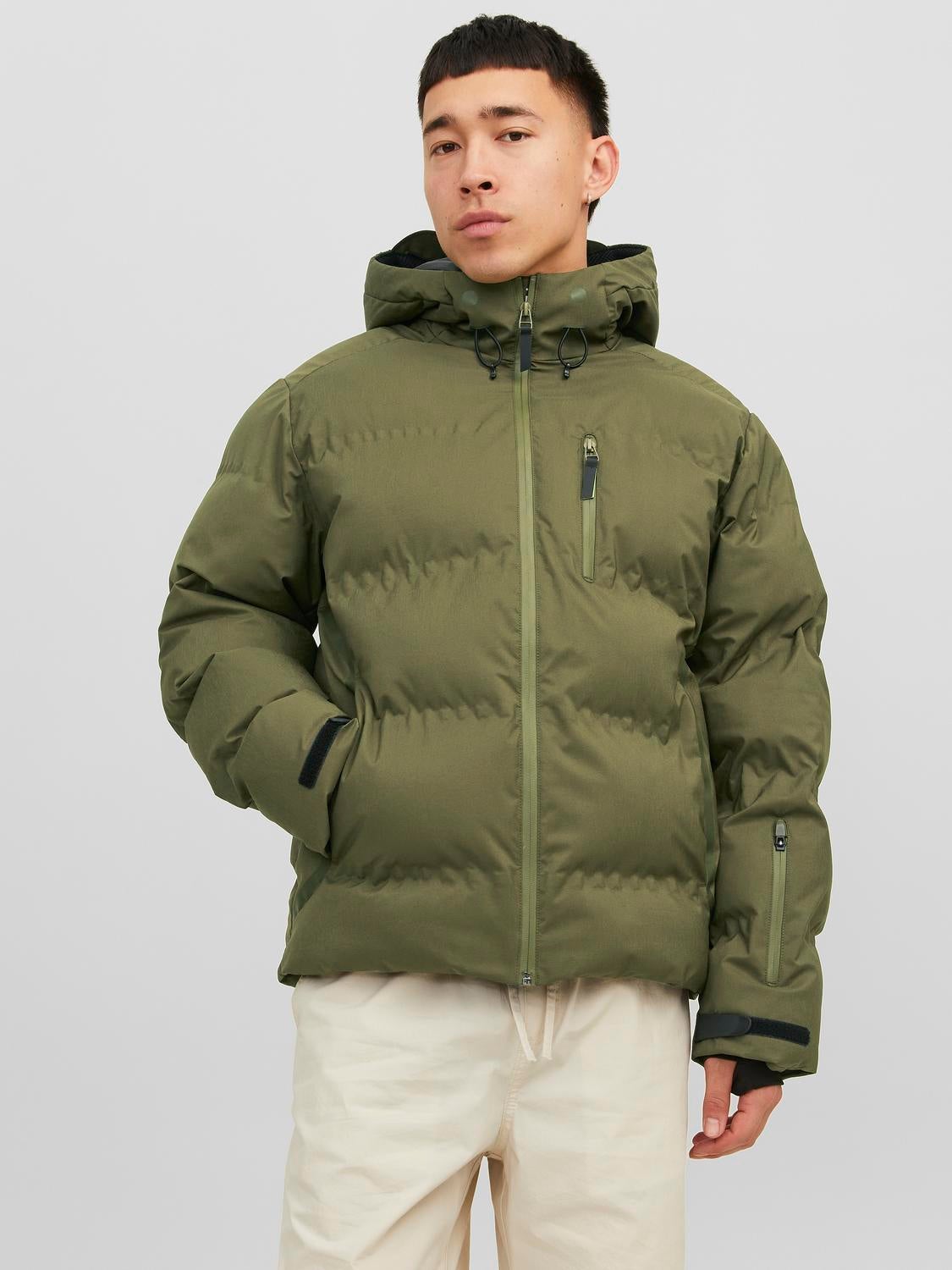 Shops green puffer coat