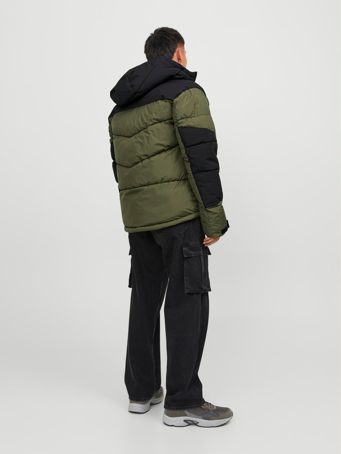 Dark green discount puffer jacket