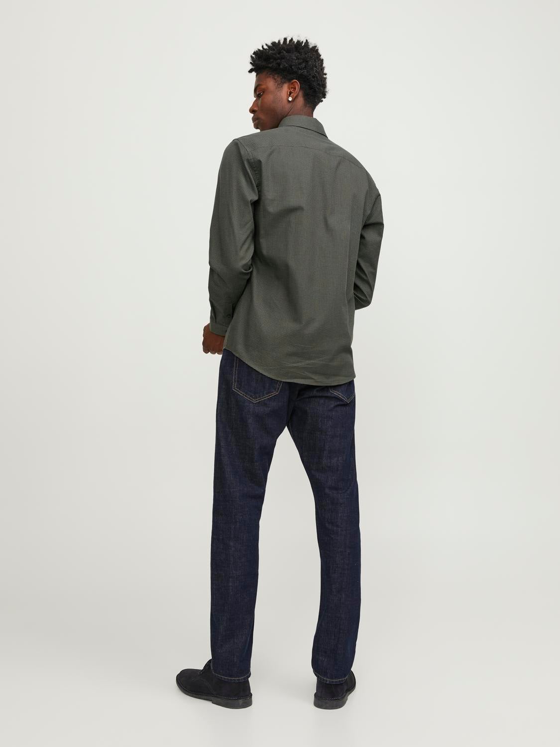 Slim Fit 5-pocket trousers | Dark Green | Jack & Jones®