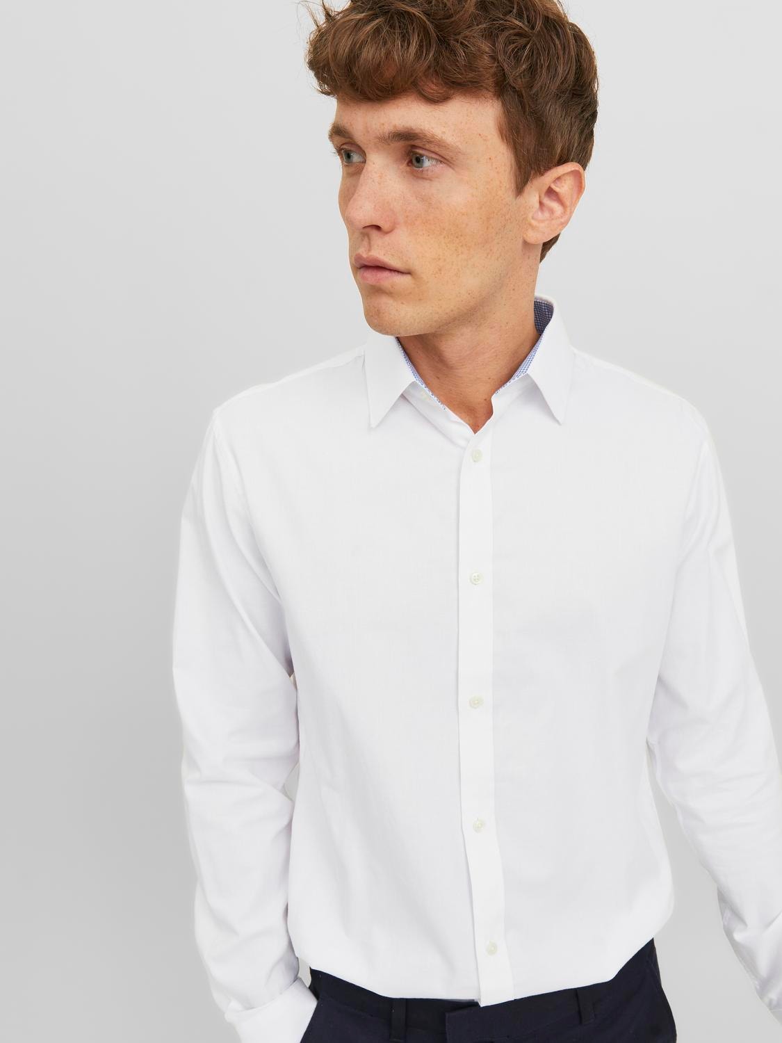 Jack & Jones Camisa Comfort Fit -White - 12239027