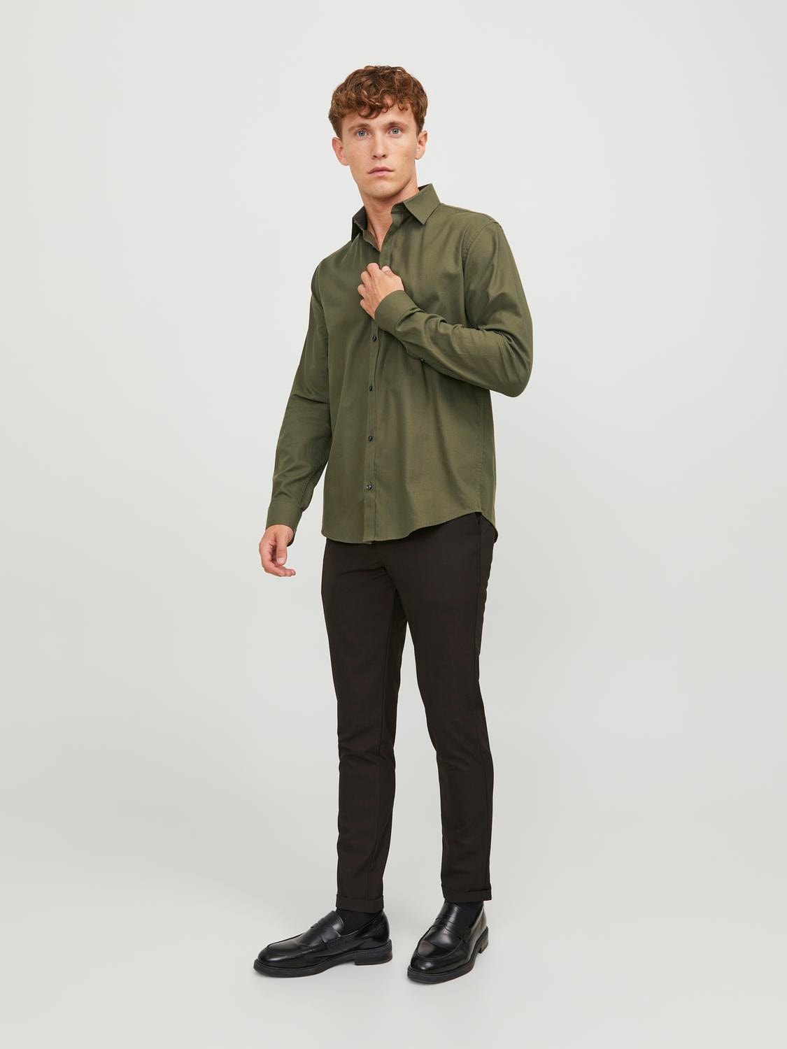 Jack & Jones Chemise Comfort Fit -Grape Leaf - 12239027