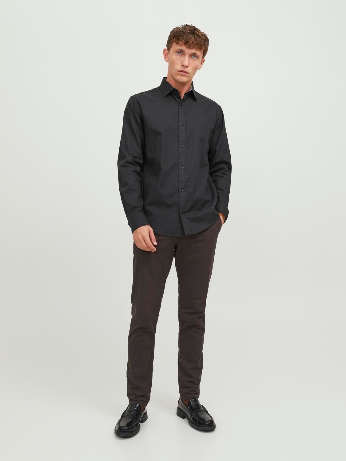 Jack & Jones Mugav lõige Särgid -Black - 12239027