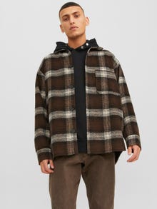 Jack & Jones Relaxed Fit Overshirt -Chocolate Brown - 12239303