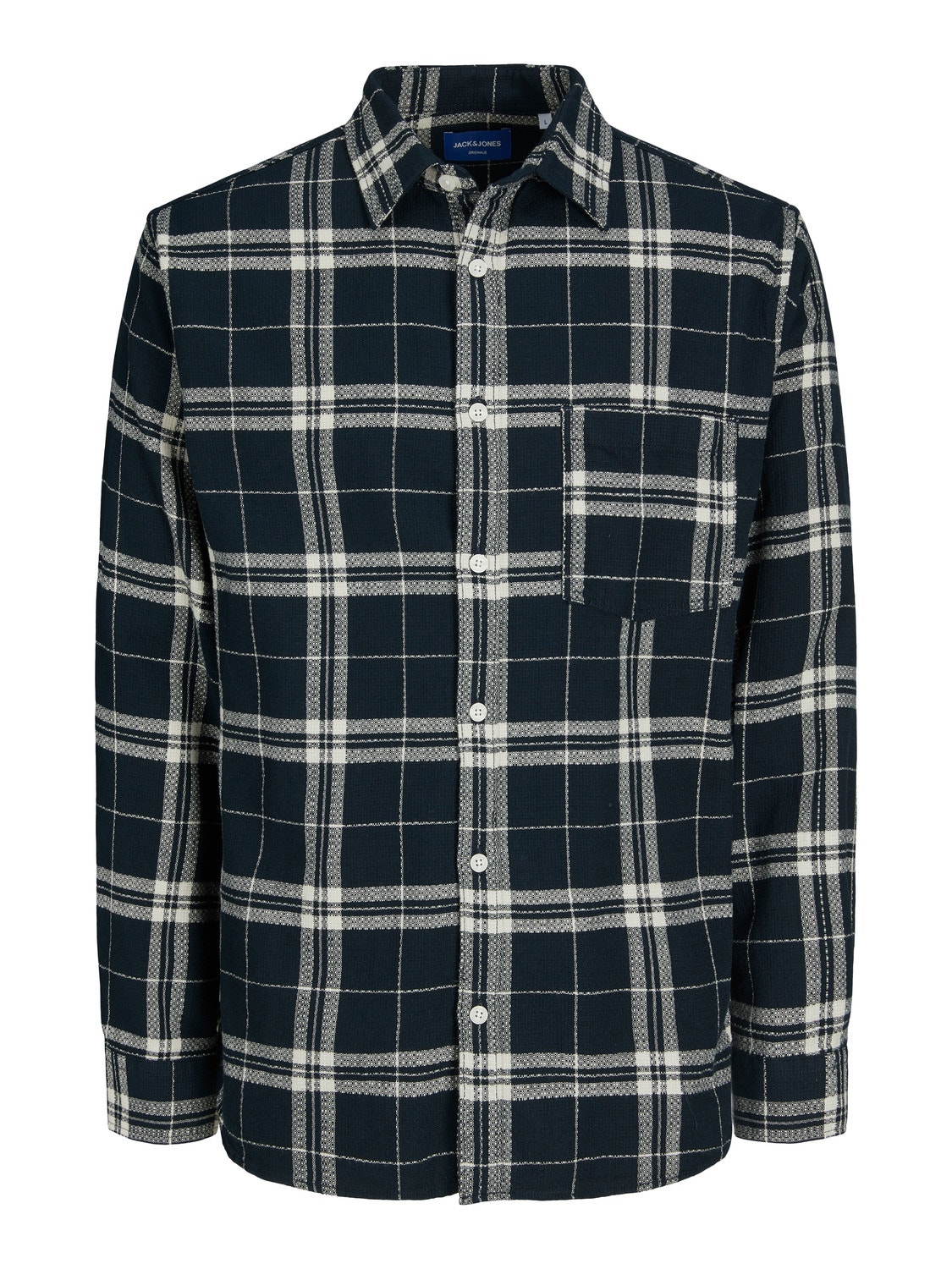 Jack & Jones Regular Fit Checked shirt -Black - 12239308