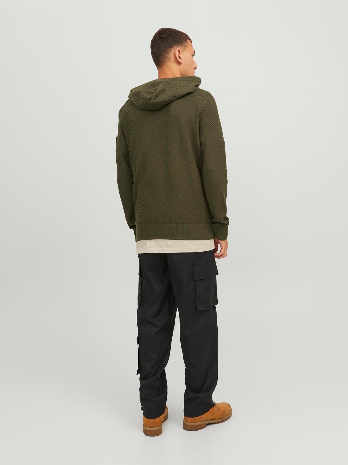 Plain olive cheap green hoodie