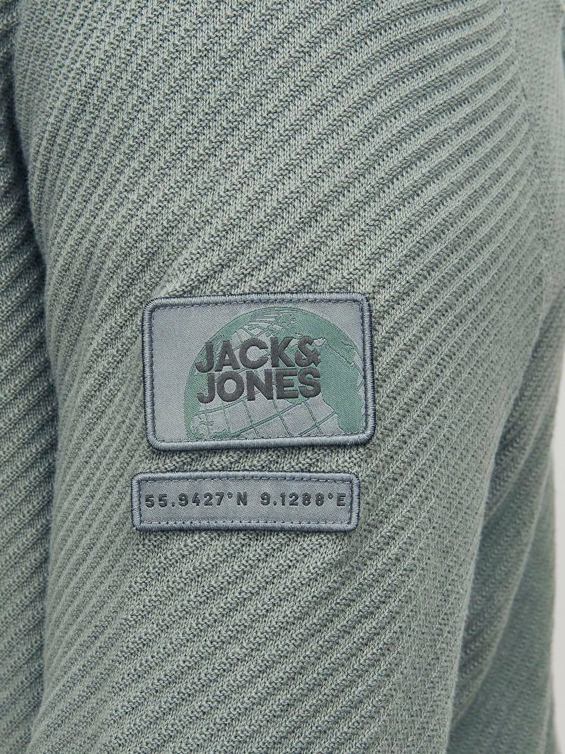 Jack & Jones - Sweat à capuche avec logo - Vert forêt