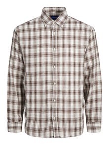 Jack & Jones Camicia a quadri Regular Fit -Chocolate Brown - 12239322