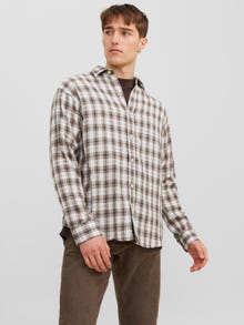 Jack & Jones Camicia a quadri Regular Fit -Chocolate Brown - 12239322