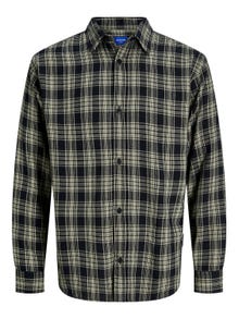 Jack & Jones Regular Fit Rutig skjorta -Black - 12239322