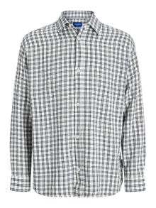 Jack & Jones Regular Fit Checked shirt -Cloud Dancer - 12239322