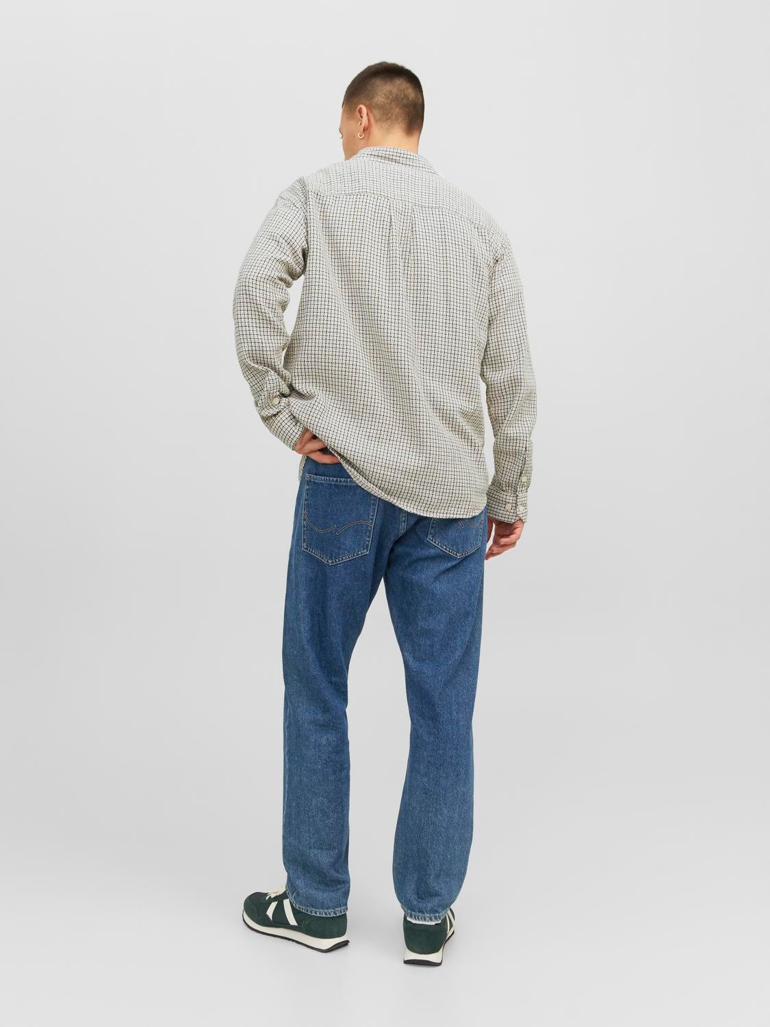 Jack & Jones Regular Fit Kostkovaná košile -Cloud Dancer - 12239322