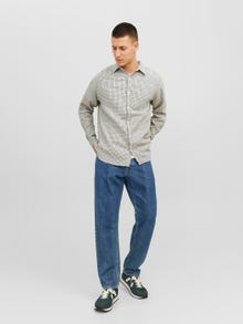 Jack & Jones Regular Fit Kockás ing -Cloud Dancer - 12239322