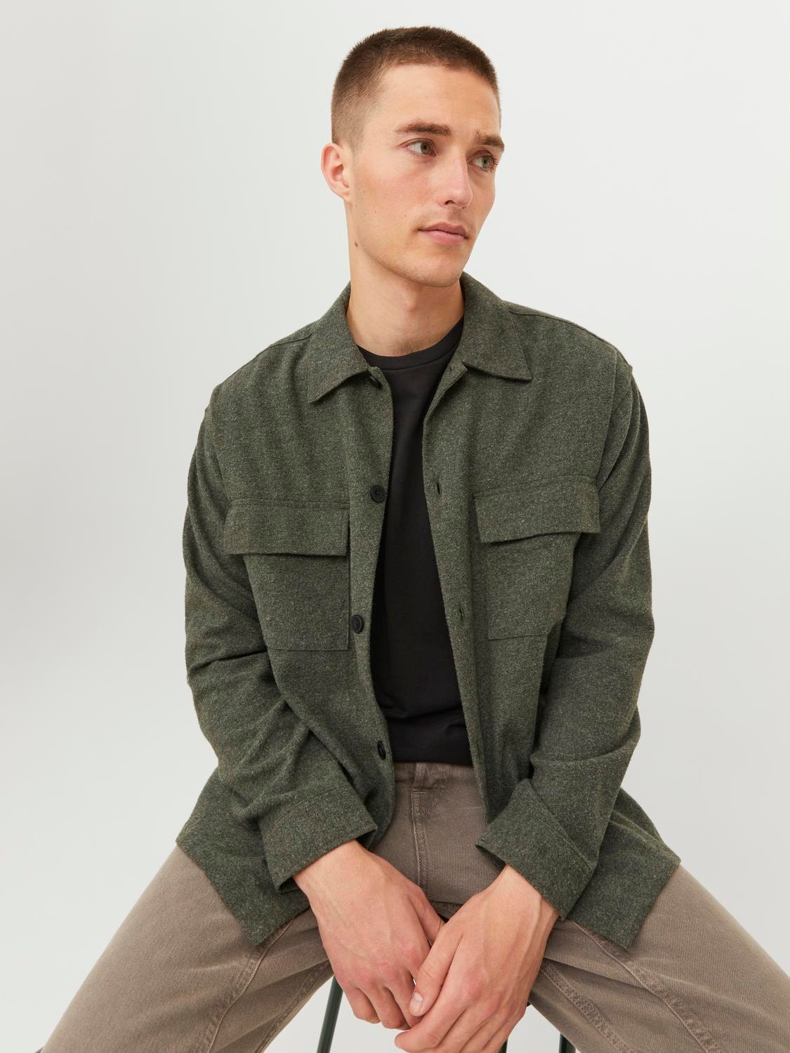 Jack & Jones Regular Fit Převlékací košile -Forest Night - 12239329