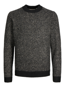 Jack & Jones Melerat Stickad tröja -Black - 12239460