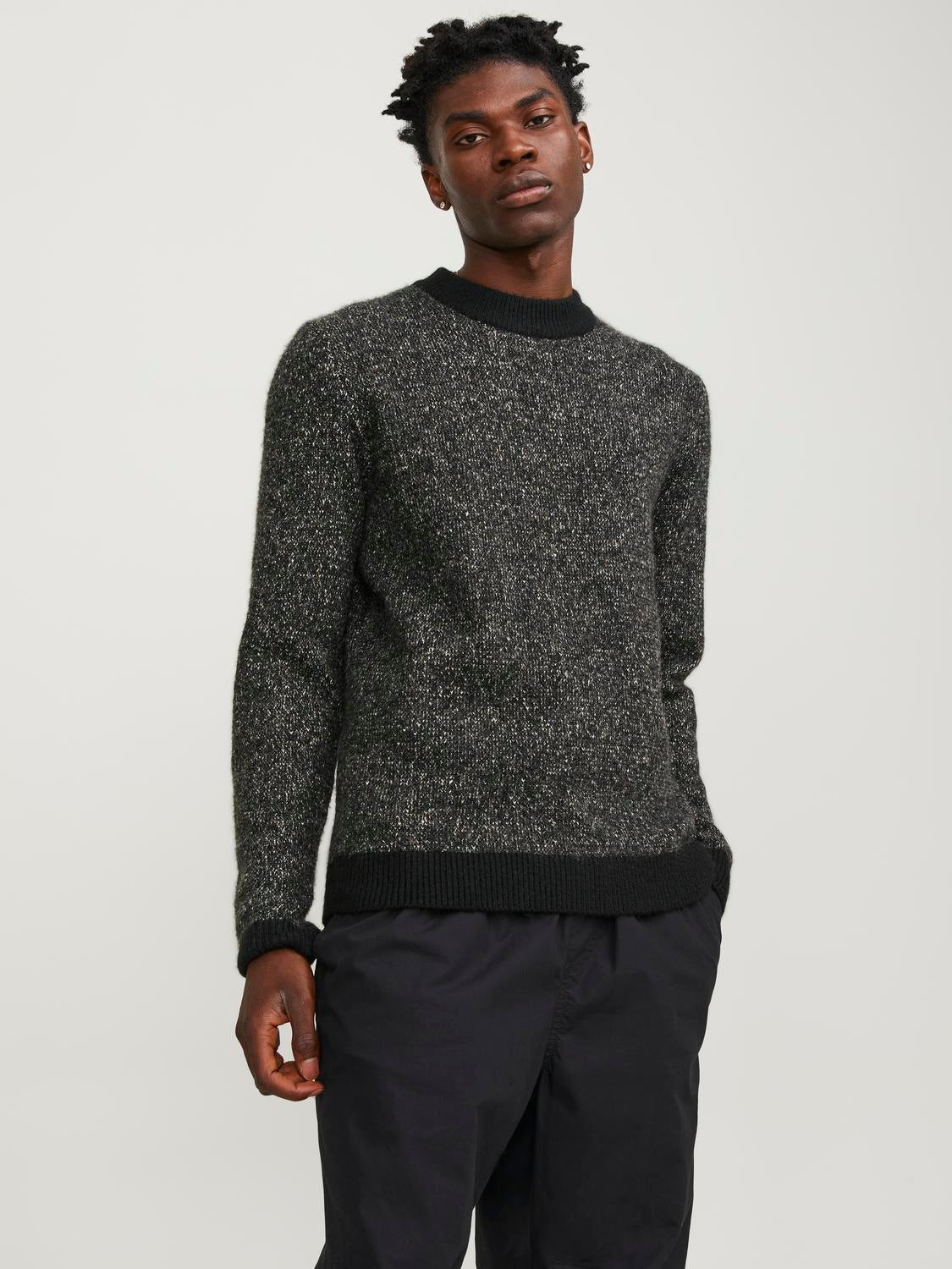 Meliert Strickpullover