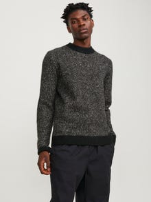 Jack & Jones Melerat Stickad tröja -Black - 12239460