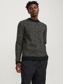 Jack & Jones Melanzs Személyzeti nyakú pulóver -Black - 12239460