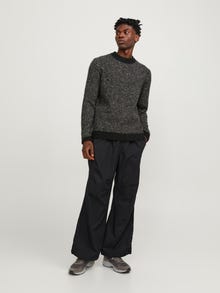 Jack & Jones Melerat Stickad tröja -Black - 12239460