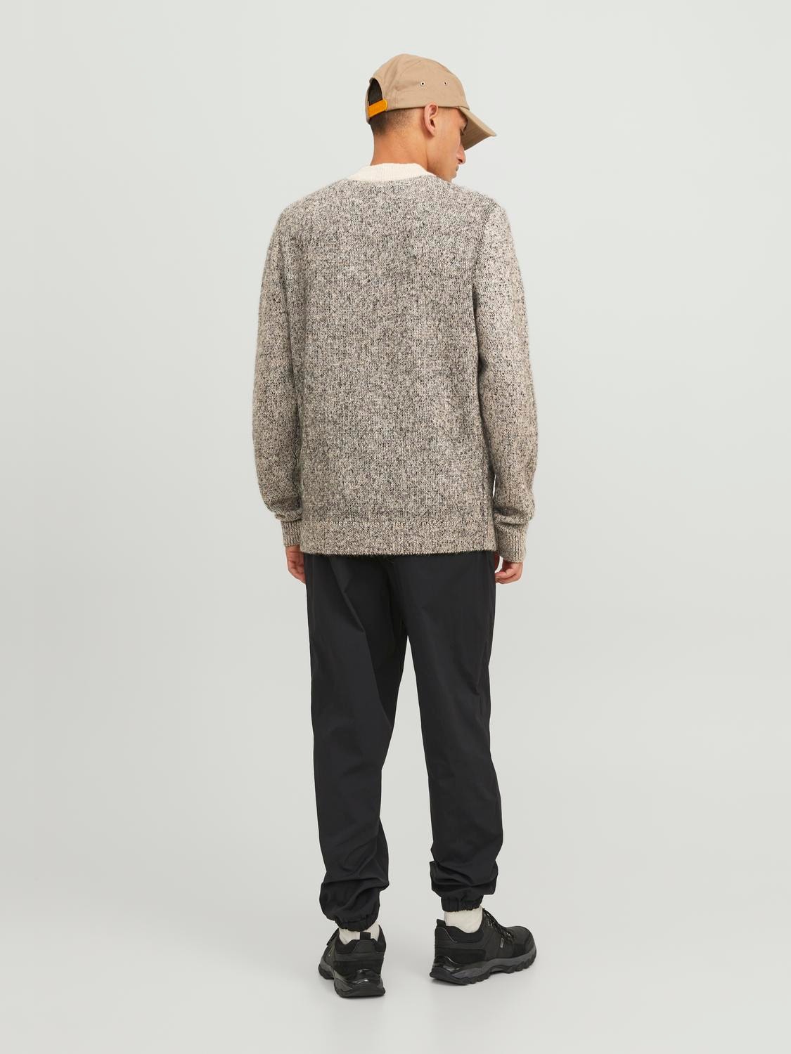 Jack & Jones Melange Crew Neck Jumper -Peyote - 12239460