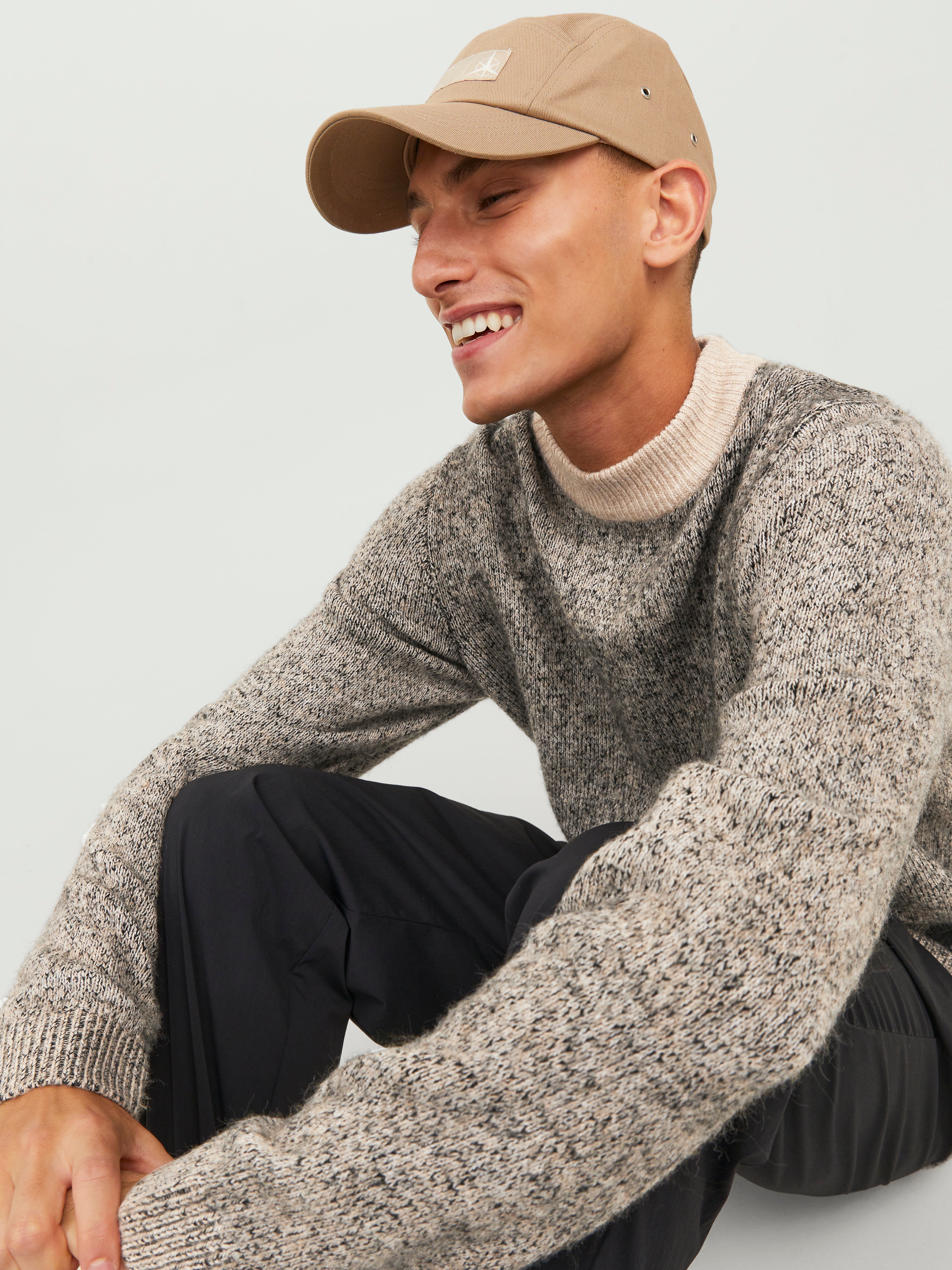 50% Rabatt auf Meliert Strickpullover mit Rundhals | Jack & Jones®