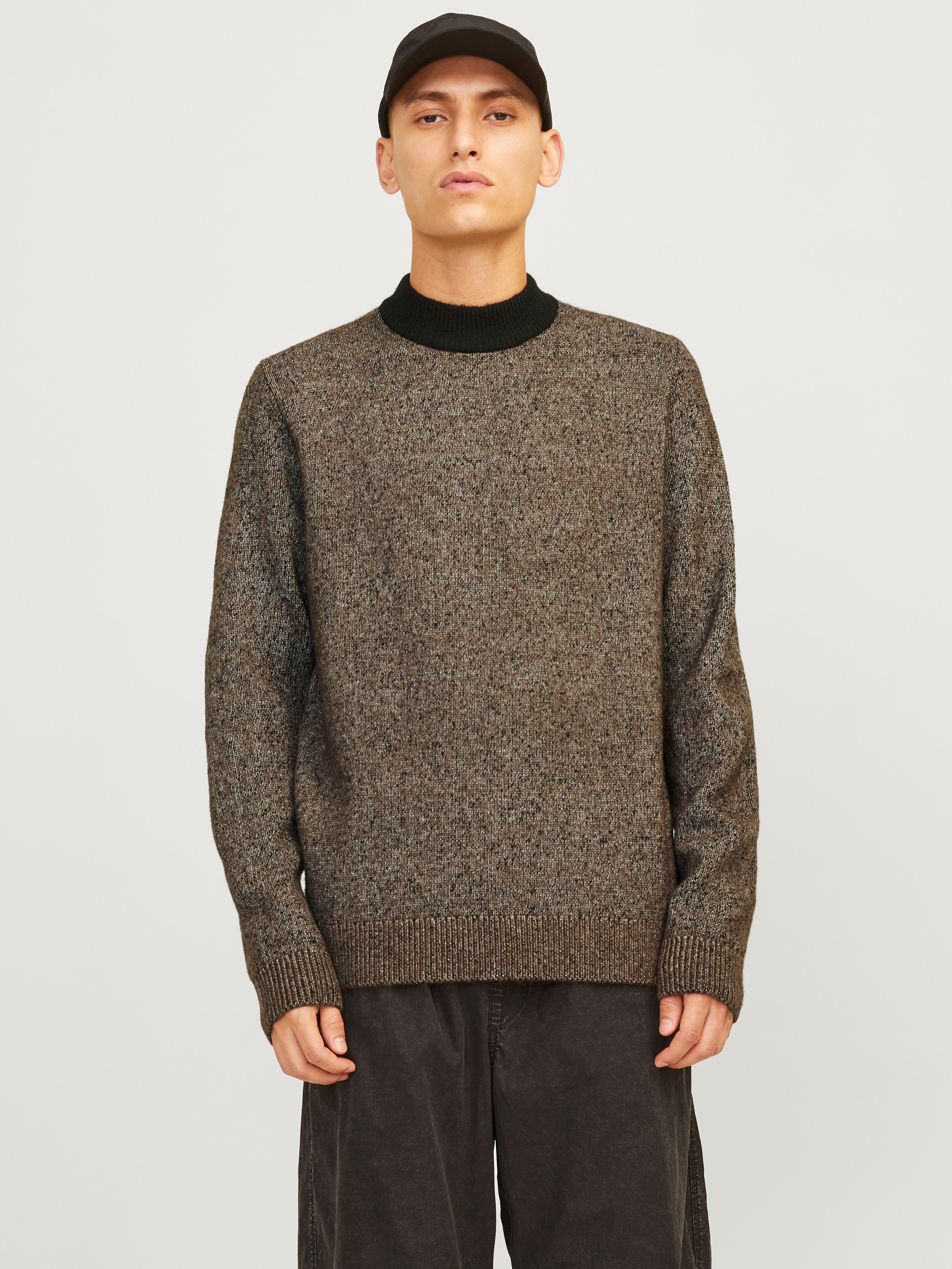 Meliert Strickpullover