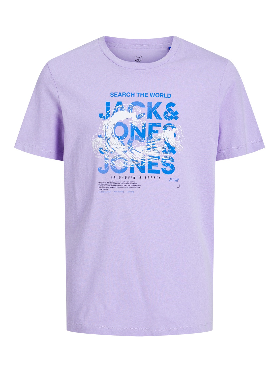 Jack & Jones Logo T-shirt For boys -Lavender - 12239537