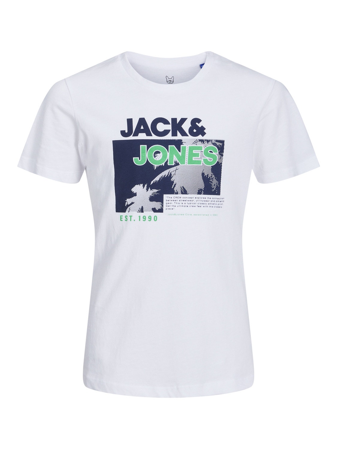 Jack & Jones Logo T-shirt For boys -White - 12239540