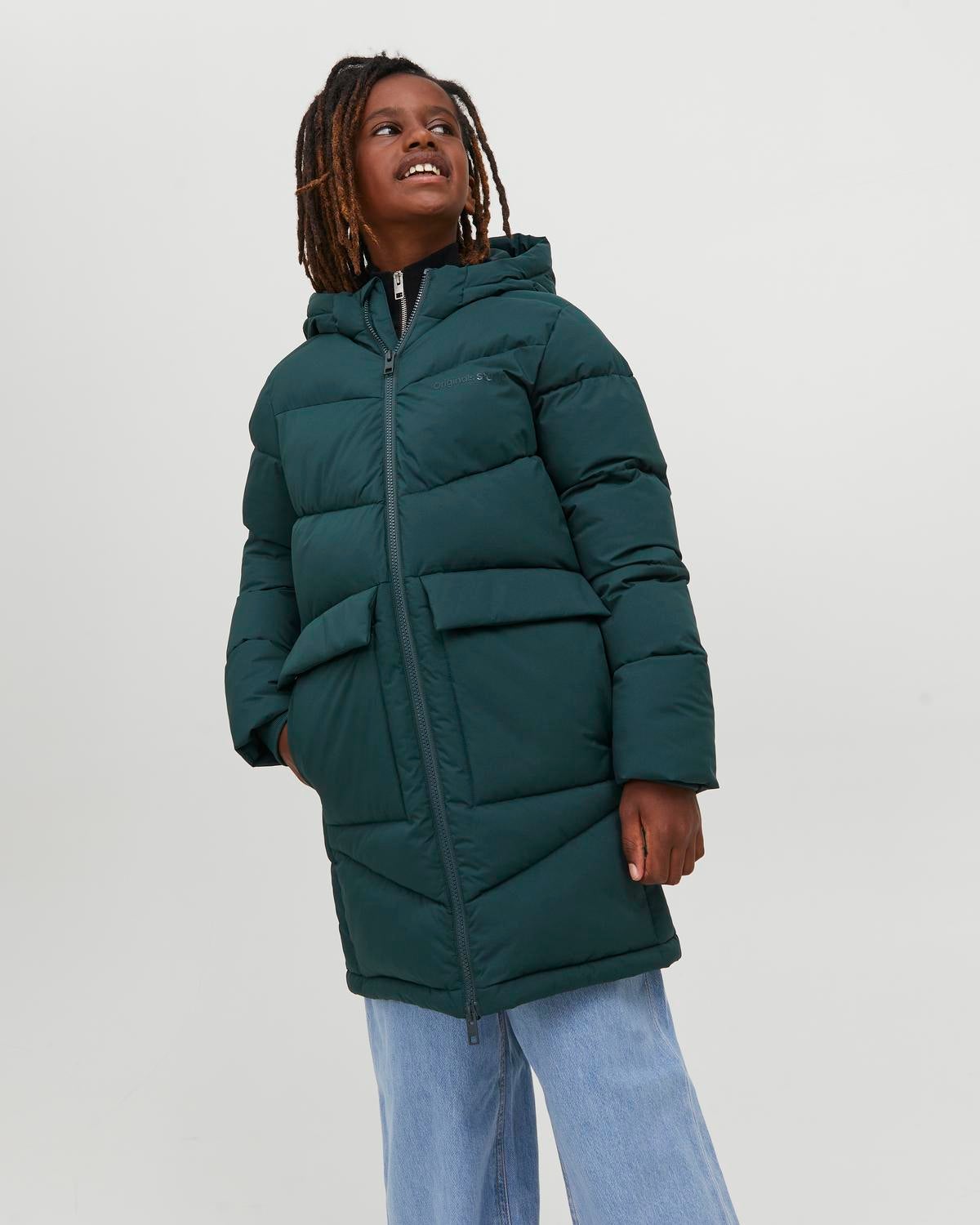 Forest green 2025 puffer coat