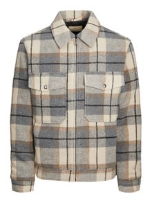 Jack & Jones Regular Fit Overshirt -Lead Gray - 12239785