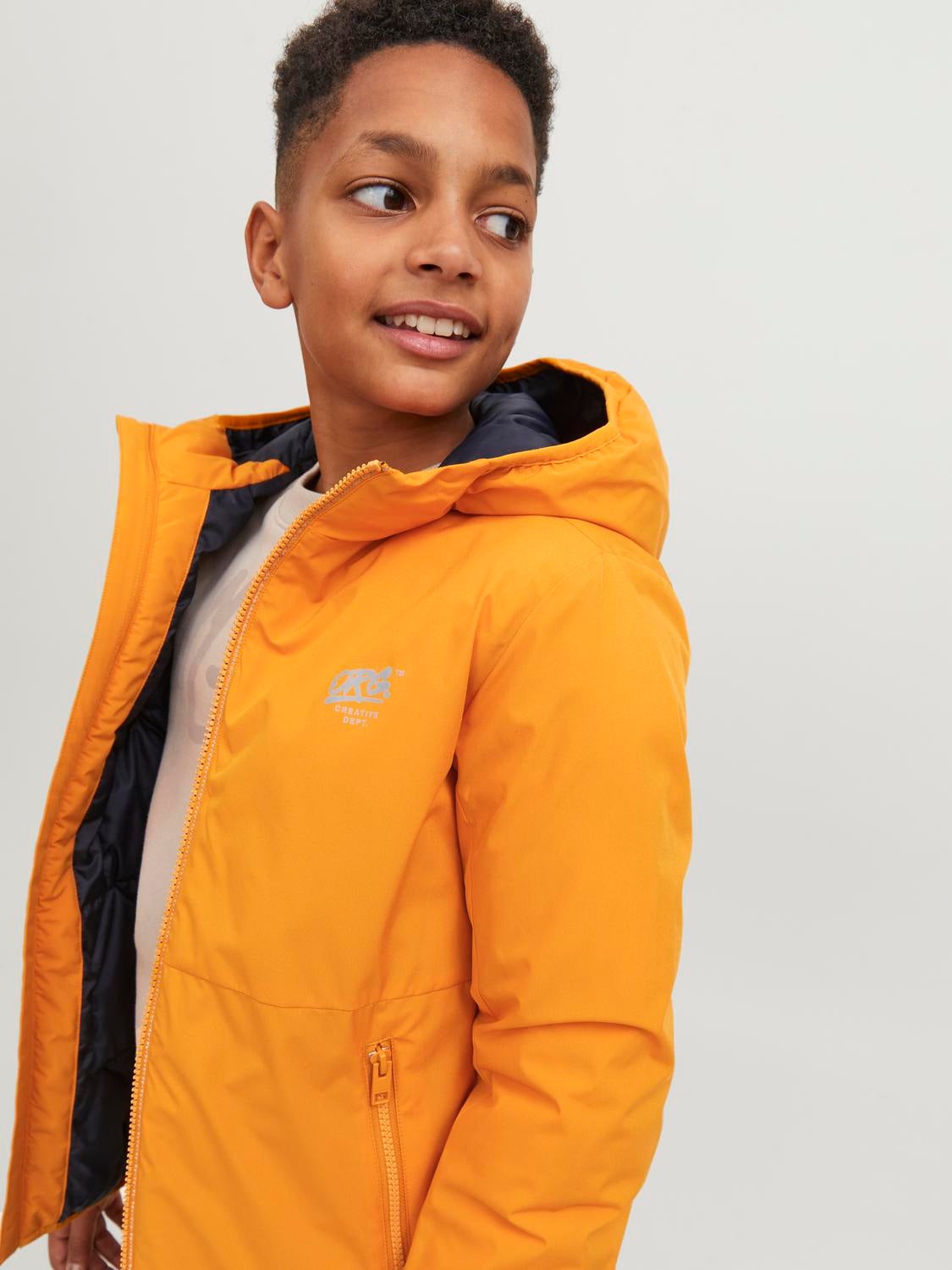 Jack and jones orange jacket best sale