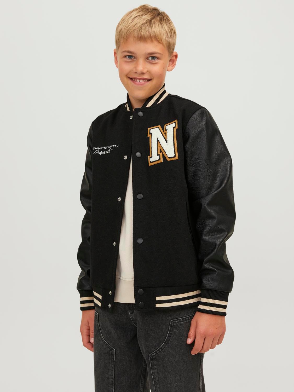 Jack & Jones Baseballjacke Für jungs -Black - 12239791