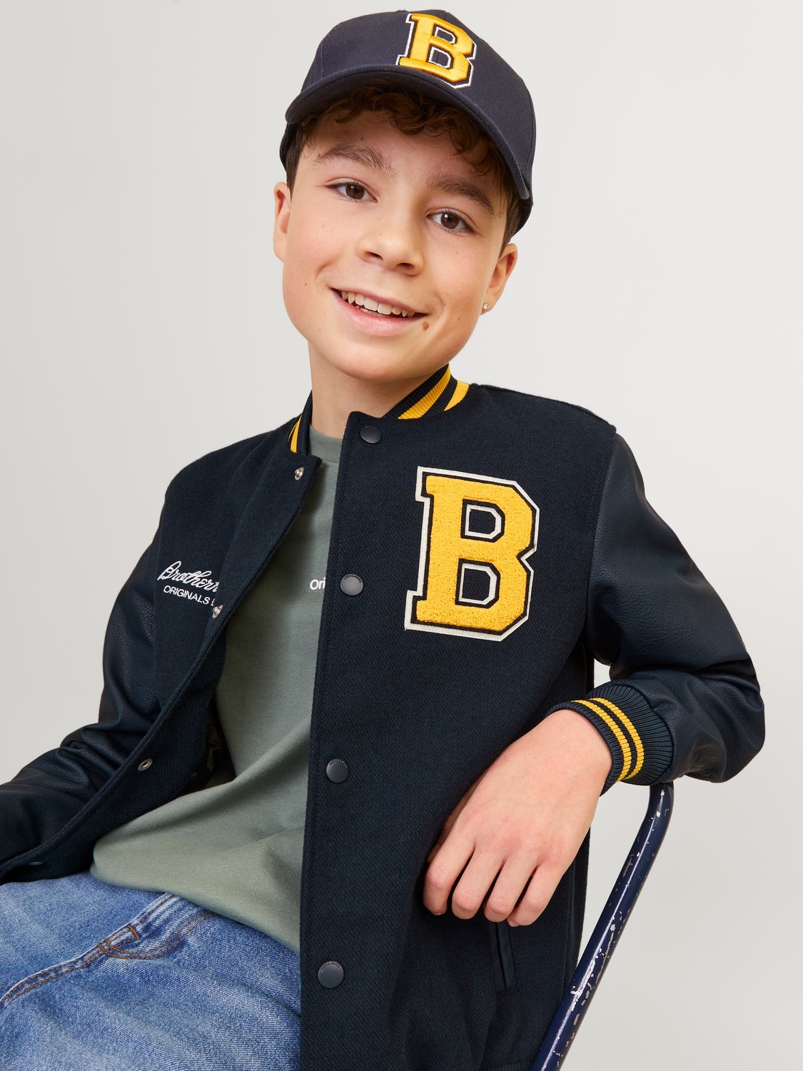 Baseball jacket Junior Dark Blue Jack Jones