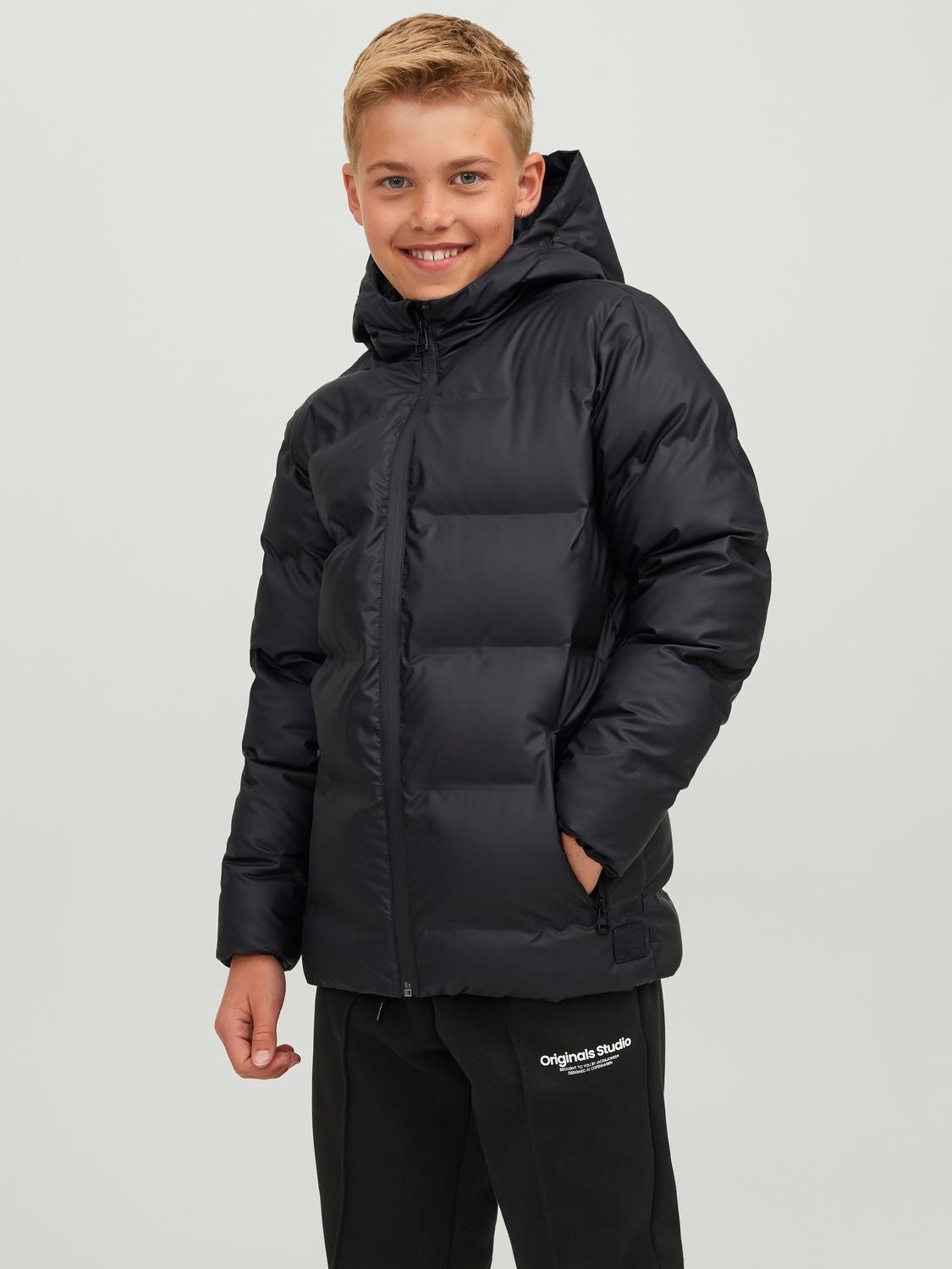 Jack & Jones Puffer jacket For boys -Black - 12239921