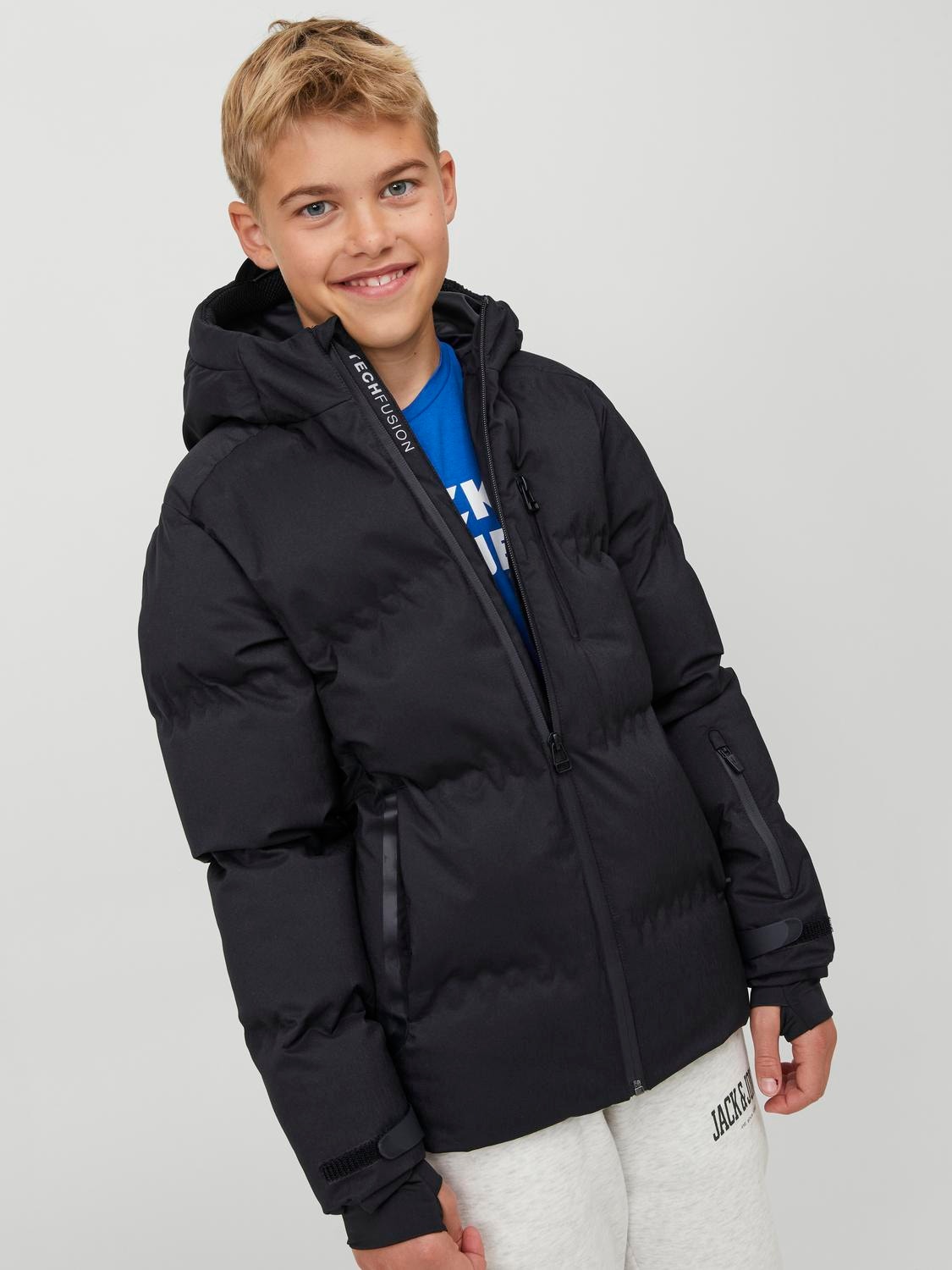 Jack & Jones Pufi kabát Ifjúsági -Black - 12239930