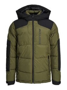 Jack & Jones Dynejakke Til drenge -Olive Night - 12239956