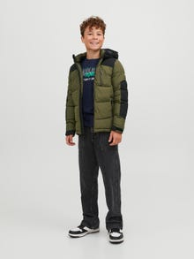 Jack & Jones Καπιτονέ μπουφάν Για αγόρια -Olive Night - 12239956