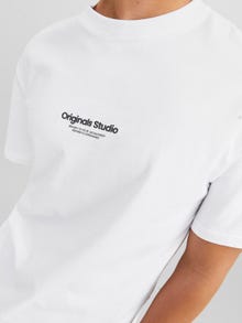 Jack & Jones Gedruckt Rundhals T-shirt -Bright White - 12240121